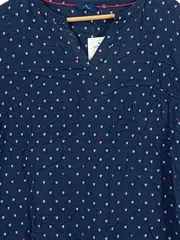 Vorschaubild 4 von Damen T-Shirt Grafik Kurzarm Blau Gr. 42/XL Freizeit