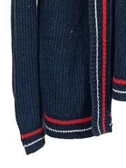 Vorschaubild 5 von EDC Damen Strickjacke mit Kapuze Blau Gr. S Baumwolle
