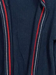 Vorschaubild 4 von EDC Damen Strickjacke mit Kapuze Blau Gr. S Baumwolle