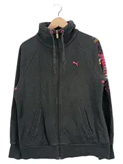 Vorschaubild 1 von Damen Trainingsjacke Gr. 42/XL Grau Sportlich Baumwolle
