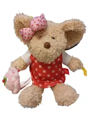 Vorschaubild 1 von Baby Kuscheltier Maus Kleid Herz Mehrfarbig 22cm Plüschtier