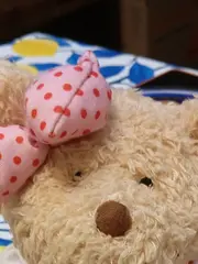 Vorschaubild 2 von Baby Kuscheltier Maus Kleid Herz Mehrfarbig 22cm Plüschtier