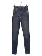 Vorschaubild 1 von Damen Jeans Skinny Fit Gr. 34 W26 Grau Casual High Waist