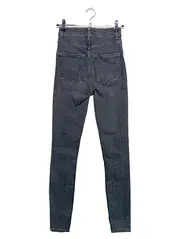 Vorschaubild 2 von Damen Jeans Skinny Fit Gr. 34 W26 Grau Casual High Waist