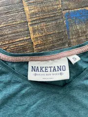 Vorschaubild 3 von Damen T-Shirt Gr. 36 S Petrol Casual Kurzarm Shirt