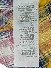 Vorschaubild 5 von Damen Hemdbluse Kariert Mehrfarbig Gr. 36/S Langarm Viskose