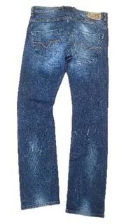 Vorschaubild 3 von Herren Jeans Regular Fit W31/L32 Blau Denim Used Look