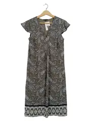 Vorschaubild 1 von Freizeitkleid Paisley Midikleid Damen Gr. 34/XS Oliv