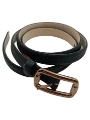 Vorschaubild 1 von Damen Gürtel Leder Schwarz Roségold Schnalle Gr. 85 Elegant