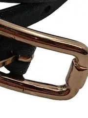 Vorschaubild 4 von Damen Gürtel Leder Schwarz Roségold Schnalle Gr. 85 Elegant