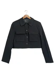 Vorschaubild 1 von Damen Leichte Jacke Schwarz Gr. 38/M Modern Cropped