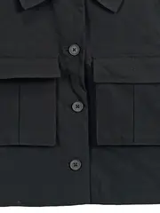 Vorschaubild 2 von Damen Leichte Jacke Schwarz Gr. 38/M Modern Cropped