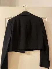Vorschaubild 3 von Damen Leichte Jacke Schwarz Gr. 38/M Modern Cropped