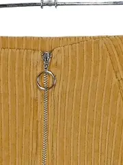 Vorschaubild 2 von Damen Cordrock Gelb Gr. M Minirock Casual
