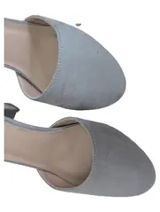 Vorschaubild 4 von Damen Pumps Elegant Grau Gr. 38 mit Blockabsatz & Knöchelriemen