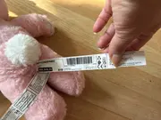 Vorschaubild 4 von Plüschtier Hase Baby Kuscheltier Pink 30cm Stofftier Schmusetier