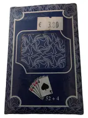 Vorschaubild 1 von Spielkarten 52+4 Joker Kartenspiel Poker Skat Rommé Blau NEU