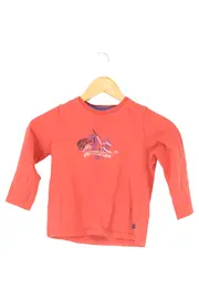 Vorschaubild 1 von Kinder Langarmshirt Gr. 116 Rot Casual Sportlich Baumwolle