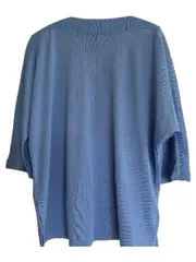 Vorschaubild 5 von Damen Pullover Shirt Blau Rippstrick Gr. XL 42