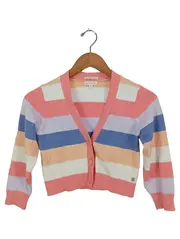 Vorschaubild 1 von Kinder Strickjacke Gr. 122/128 Gestreift Mehrfarbig Cardigan