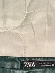 Vorschaubild 4 von Damen Kunstleder Leggings Gr. S Grün Modisch Hose