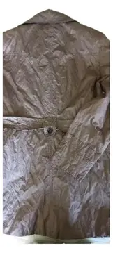 Vorschaubild 4 von Damen Trenchcoat Leichte Jacke Gr. 38 Grau Taupe mit Gürtel