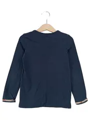 Vorschaubild 2 von Kinder Langarmshirt Blau Gr. 116 Basic Baumwolle