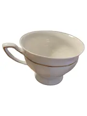 Vorschaubild 1 von Teetasse Classic Weiß Goldrand Porzellan 200ml
