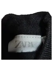 Vorschaubild 2 von Kinder Rollkragen Pullover Gr. 92 Schwarz Langarm Basic