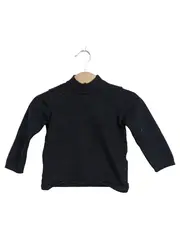 Vorschaubild 1 von Kinder Rollkragen Pullover Gr. 92 Schwarz Langarm Basic