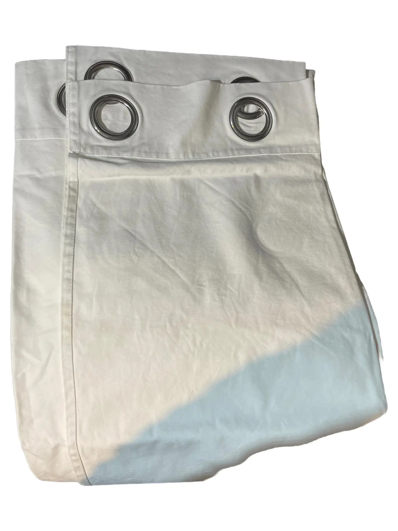 IKEA Ösen Vorhang Weiß Baumwolle Modern 140x294 cm Gardine Uni