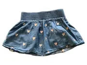 Vorschaubild 2 von Mädchen Jeansrock Herzen Gr. 92/94 Blau