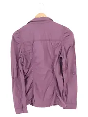Vorschaubild 2 von Damen Bluse Gr. 36/S Lila Casual Langarm Baumwolle