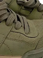 Vorschaubild 4 von Herren Sneaker low Oliv Gr. 40 Streetwear Logo Print Schnürung