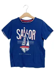 Vorschaubild 2 von Jungen T-Shirt Sailor Segelboot Blau Gr. 128 Maritim