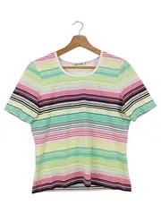 Vorschaubild 1 von Damen T-Shirt 54/XXL Mehrfarbig Gestreift Klassisch