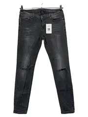 Vorschaubild 1 von EDC Damen Jeans Slim Fit Grau W31 L29 Destroyed Casual Baumwolle