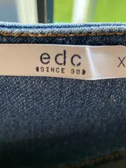 Vorschaubild 5 von EDC Damen Jeanskleid Blau Gr. XL Casual Baumwolle