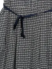 Vorschaubild 3 von Damen Kleid Gr. 38 Blau Weiß Baumwolle A-Linie