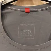 Vorschaubild 3 von Damen Langarmshirt Grau Gr. 42/XL Baumwolle Casual