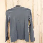 Vorschaubild 2 von Damen Langarmshirt Grau Gr. 42/XL Baumwolle Casual