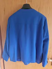 Vorschaubild 2 von Damen Blazer Jacke Gr. 48 Blau Business Reißverschluss Taschen