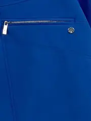 Vorschaubild 3 von Damen Blazer Jacke Gr. 48 Blau Business Reißverschluss Taschen
