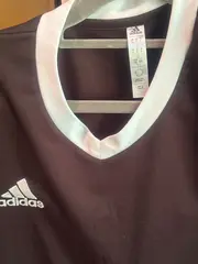 Vorschaubild 2 von Herren Sport Shirt Gr. 50/L Schwarz Polyester Kurzarm