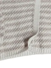 Vorschaubild 4 von Baby Strickjacke Gr. 62 Beige Gestreift Baumwolle Langarm