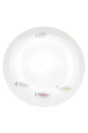 Vorschaubild 2 von Servierset Porzellan Weiß Blatt Muster Elegant Klassisch