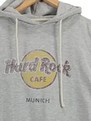 Vorschaubild 3 von Herren Kapuzenpullover Hoodie XL Grau Logo-Print Casual