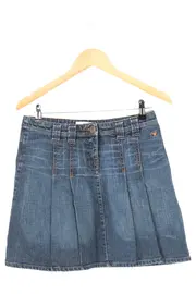 Vorschaubild 1 von Damen Jeansrock Minirock Blau Gr. 34/XS Baumwolle Casual