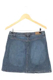 Vorschaubild 2 von Damen Jeansrock Minirock Blau Gr. 34/XS Baumwolle Casual