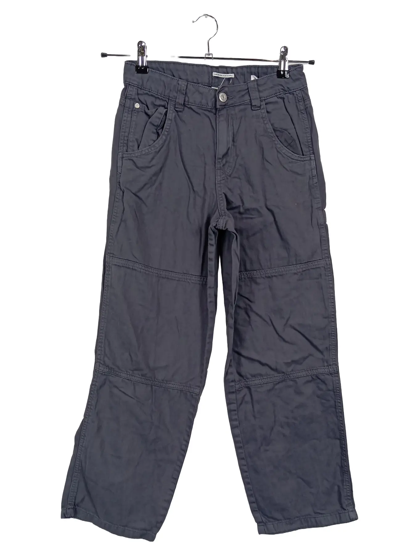 TOM TAILOR Kinder Outdoorhose Gr. 158 Grau Uni Baumwolle Jungen Mädchen